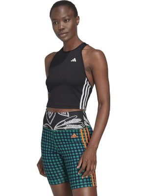 Adidas Siyah - Beyaz Kadın Atlet HN1049 W 3s Crop Tk