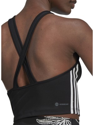 Adidas Siyah - Beyaz Kadın Atlet HN1049 W 3s Crop Tk