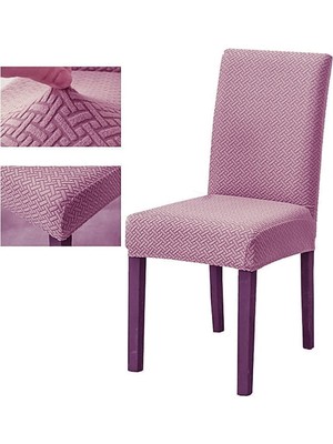Tuchmall Sandalye Örtüsü Yüksek Kaliteli ve Esnek Yıkanabilir Sandalye Kılıfı Tuğla Desen 1 Adet