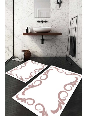 Napoli Home Dijital Baskılı Kaymaz Taban Yıkanabilir 2'li Klozet Takımı Banyo Paspası NDKZ-HT-871