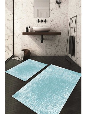 Napoli Home Dijital Baskılı Kaymaz Taban Yıkanabilir 2'li Klozet Takımı Banyo Paspası NDKZ-HS-183