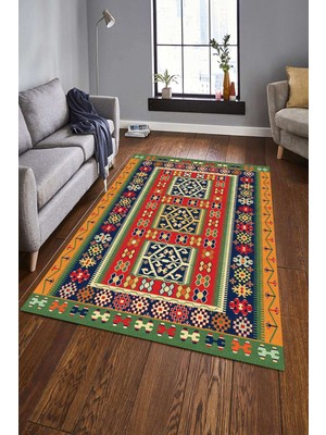 Napoli Home Dijital Baskılı Kaymaz Taban Yıkanabilir Klasik Şık Salon Halısı Mutfak Halısı Yolluk ND-HK-106