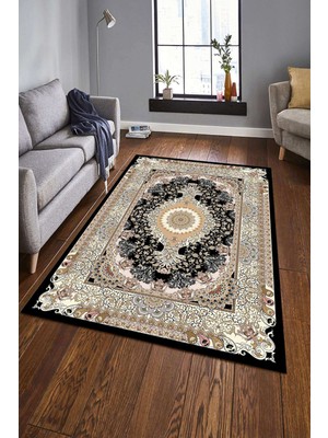 Napoli Home Dijital Baskılı Kaymaz Taban Yıkanabilir Klasik Şık Salon Halısı Mutfak Halısı Yolluk Nd-Hk-95