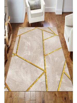 Napoli Home Dijital Kaymaz Taban Yıkanabilir Salon Halısı Mutfak Halısı Koridor Halısı Yolluk ND-HS-318