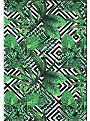 Napoli Home Dijital Kaymaz Taban Yıkanabilir Salon Halısı Mutfak Halısı Koridor Halısı Yolluk ND-HS-504