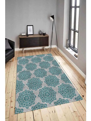 Napoli Home Dijital Baskılı Yıkanabilir Kaymaz Modern Renkli Salon Halısı Mutfak Halısı Yolluk ND-HY-1231