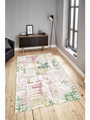 Napoli Home Dijital Baskılı Yıkanabilir Kaymaz Modern Renkli Salon Halısı Mutfak Halısı Yolluk ND-HY-943