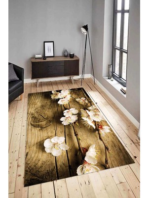 Napoli Home Dijital Baskılı Yıkanabilir Kaymaz Modern Renkli Salon Halısı Mutfak Halısı Yolluk ND-HY-1108