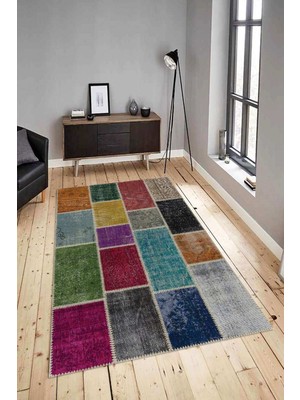 Napoli Home Dijital Baskılı Yıkanabilir Kaymaz Modern Renkli Salon Halısı Mutfak Halısı Yolluk ND-HY-1118