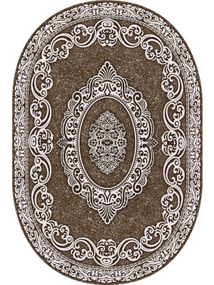 Napoli Home Dijital Baskılı Kaymaz Taban Yıkanabilir Oval 2'li Klozet Takımı Banyo Paspası NOKZ-HK-114