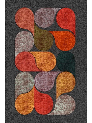 Napoli Home Dijital Baskılı Kaymaz Taban Yıkanabilir 2'li Klozet Takımı Banyo Paspası NDKZ-SD-915