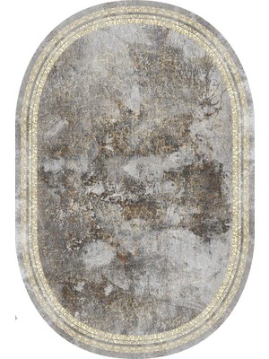 Napoli Home Dijital Baskılı Kaymaz Taban Yıkanabilir Oval 2'li Klozet Takımı Banyo Paspası NOKZ-HY-1203