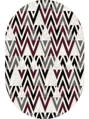 Napoli Home Dijital Baskılı Kaymaz Taban Yıkanabilir Oval 2'li Klozet Takımı Banyo Paspası NOKZ-HT-783