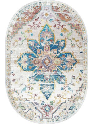 Napoli Home Dijital Baskılı Kaymaz Taban Yıkanabilir Oval 2'li Klozet Takımı Banyo Paspası NOKZ-HY-1045