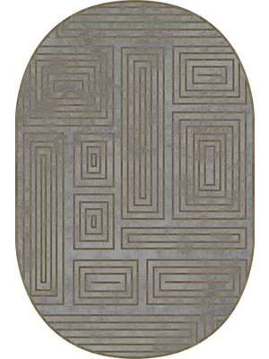 Napoli Home Dijital Baskılı Kaymaz Taban Yıkanabilir Oval 2'li Klozet Takımı Banyo Paspası NOKZ-SD-1042