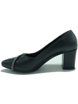 Venüs De Scarıo 223 Siyah Topuklu Kadın Ayakkabısı