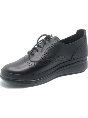 Janestt Kadın Deri Casual Ortapedik Taban Oxford Ayakkabı 266-45045