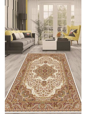 Napoli Home Dijital Kaymaz Taban Yıkanabilir Modern Renkli Salon Halısı Mutfak Halısı Yolluk Nd-Ht-71