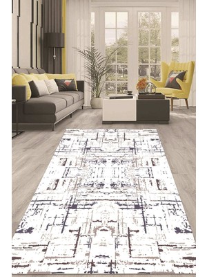 Napoli Home Dijital Kaymaz Taban Yıkanabilir Modern Renkli Salon Halısı Mutfak Halısı Yolluk ND-HT-1069