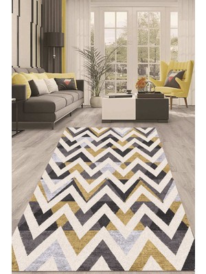 Napoli Home Dijital Kaymaz Taban Yıkanabilir Modern Renkli Salon Halısı Mutfak Halısı Yolluk ND-HT-160
