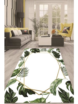 Napoli Home Dijital Kaymaz Taban Yıkanabilir Modern Renkli Salon Halısı Mutfak Halısı Yolluk ND-HT-892