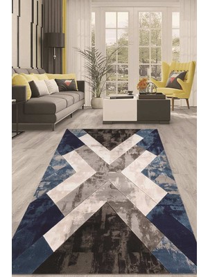 Napoli Home Dijital Kaymaz Taban Yıkanabilir Modern Renkli Salon Halısı Mutfak Halısı Yolluk ND-HT-1389