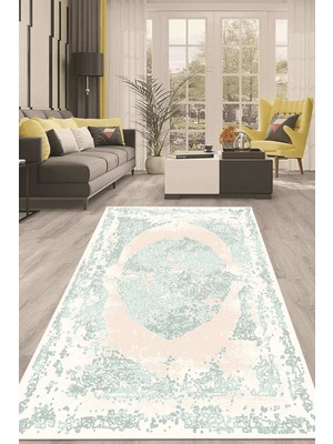 Napoli Home Dijital Kaymaz Taban Yıkanabilir Modern Renkli Salon Halısı Mutfak Halısı Yolluk Nd-Ht-36