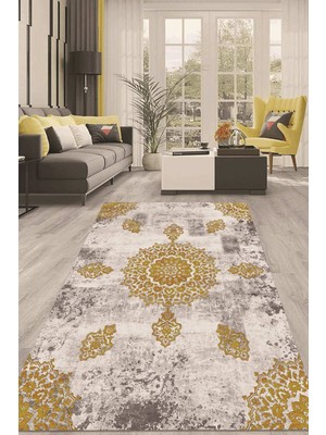 Napoli Home Dijital Kaymaz Taban Yıkanabilir Modern Renkli Salon Halısı Mutfak Halısı Yolluk ND-HT-1521