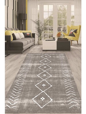 Napoli Home Dijital Kaymaz Taban Yıkanabilir Modern Renkli Salon Halısı Mutfak Halısı Yolluk ND-HT-1594