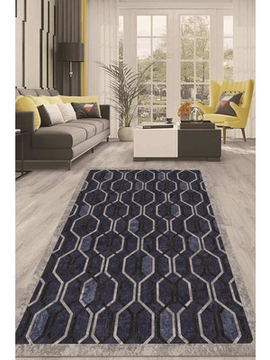Napoli Home Dijital Kaymaz Taban Yıkanabilir Modern Renkli Salon Halısı Mutfak Halısı Yolluk ND-HT-196