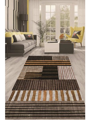 Napoli Home Dijital Kaymaz Taban Yıkanabilir Modern Renkli Salon Halısı Mutfak Halısı Yolluk ND-HT-927