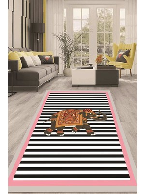 Napoli Home Dijital Kaymaz Taban Yıkanabilir Modern Renkli Salon Halısı Mutfak Halısı Yolluk ND-HT-606