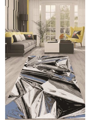 Napoli Home Dijital Kaymaz Taban Yıkanabilir Modern Renkli Salon Halısı Mutfak Halısı Yolluk ND-HT-261