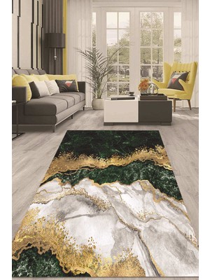 Napoli Home Dijital Kaymaz Taban Yıkanabilir Modern Renkli Salon Halısı Mutfak Halısı Yolluk ND-HT-321