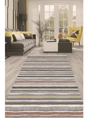 Napoli Home Dijital Kaymaz Taban Yıkanabilir Modern Renkli Salon Halısı Mutfak Halısı Yolluk ND-HT-263