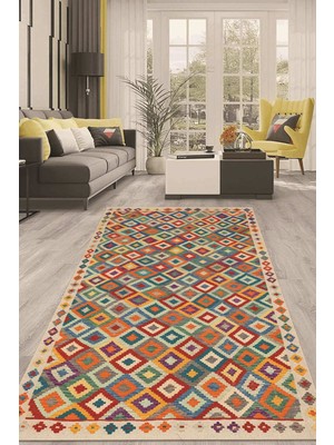 Napoli Home Dijital Kaymaz Taban Yıkanabilir Modern Renkli Salon Halısı Mutfak Halısı Yolluk ND-HT-650