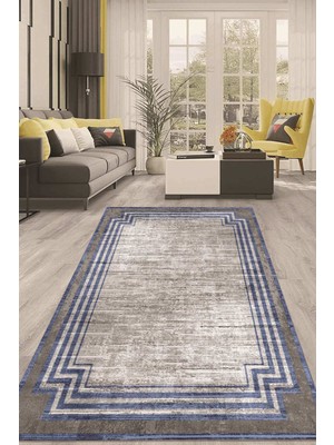 Napoli Home Dijital Kaymaz Taban Yıkanabilir Modern Renkli Salon Halısı Mutfak Halısı Yolluk ND-HT-663