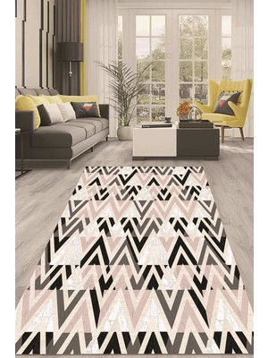 Napoli Home Dijital Kaymaz Taban Yıkanabilir Modern Renkli Salon Halısı Mutfak Halısı Yolluk ND-HT-784