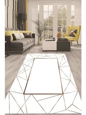 Napoli Home Dijital Kaymaz Taban Yıkanabilir Modern Renkli Salon Halısı Mutfak Halısı Yolluk ND-HT-428