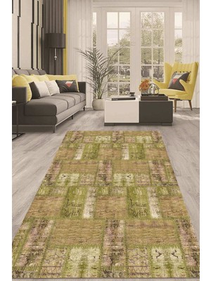 Napoli Home Dijital Kaymaz Taban Yıkanabilir Modern Renkli Salon Halısı Mutfak Halısı Yolluk ND-HT-983