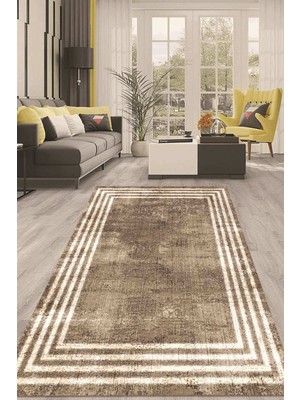 Napoli Home Dijital Kaymaz Taban Yıkanabilir Modern Renkli Salon Halısı Mutfak Halısı Yolluk ND-HT-487