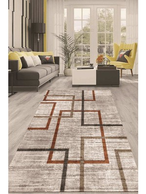 Napoli Home Dijital Kaymaz Taban Yıkanabilir Modern Renkli Salon Halısı Mutfak Halısı Yolluk ND-HT-675