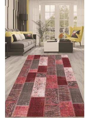 Napoli Home Dijital Kaymaz Taban Yıkanabilir Modern Renkli Salon Halısı Mutfak Halısı Yolluk ND-HT-980