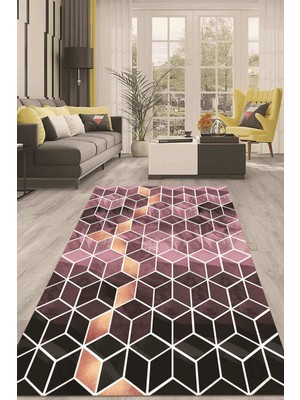 Napoli Home Dijital Kaymaz Taban Yıkanabilir Modern Renkli Salon Halısı Mutfak Halısı Yolluk ND-HT-716