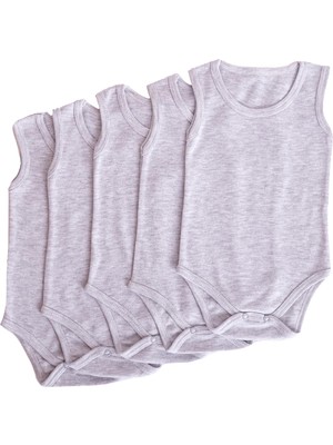 Finezza Lafiny Pamuk Çıtçıtlı Bebek Body Zıbın 5'li Paket - 1369