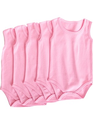 Finezza Lafiny Pamuk Çıtçıtlı Bebek Body Zıbın 5'li Paket - 1369