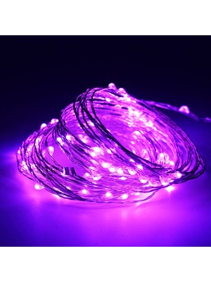 Kuzey 2 Metre Mor Pilli LED Işık Mor LED Işık Mor Yılbaşı Ağacı Işığı Mor Noel Işığı Purple Christmas LED Light Parlak Peri LED Işık