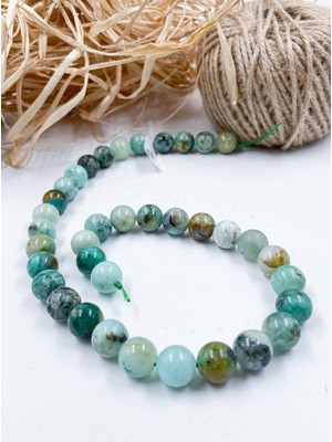 Mucize Taş Krizokol Küre Kesim 10 mm Doğal Taş Dizi