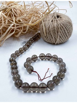 Mucize Taş Dumanlı Kuvars Küre Kesim 12 mm Doğal Taş Dizi