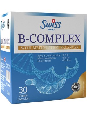 Swiss Bork B-Complex With Methylation Balancer 30 Veggie Kapsül